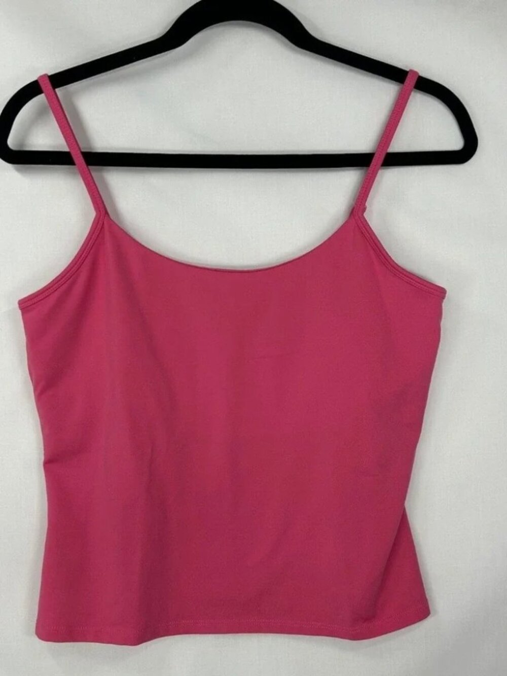 Vintage New York & Company Hot Pink Cami – Shelf Bra Cami Top (L)